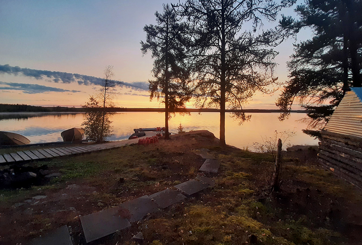 Siers Lake Boardwalk at Sunset