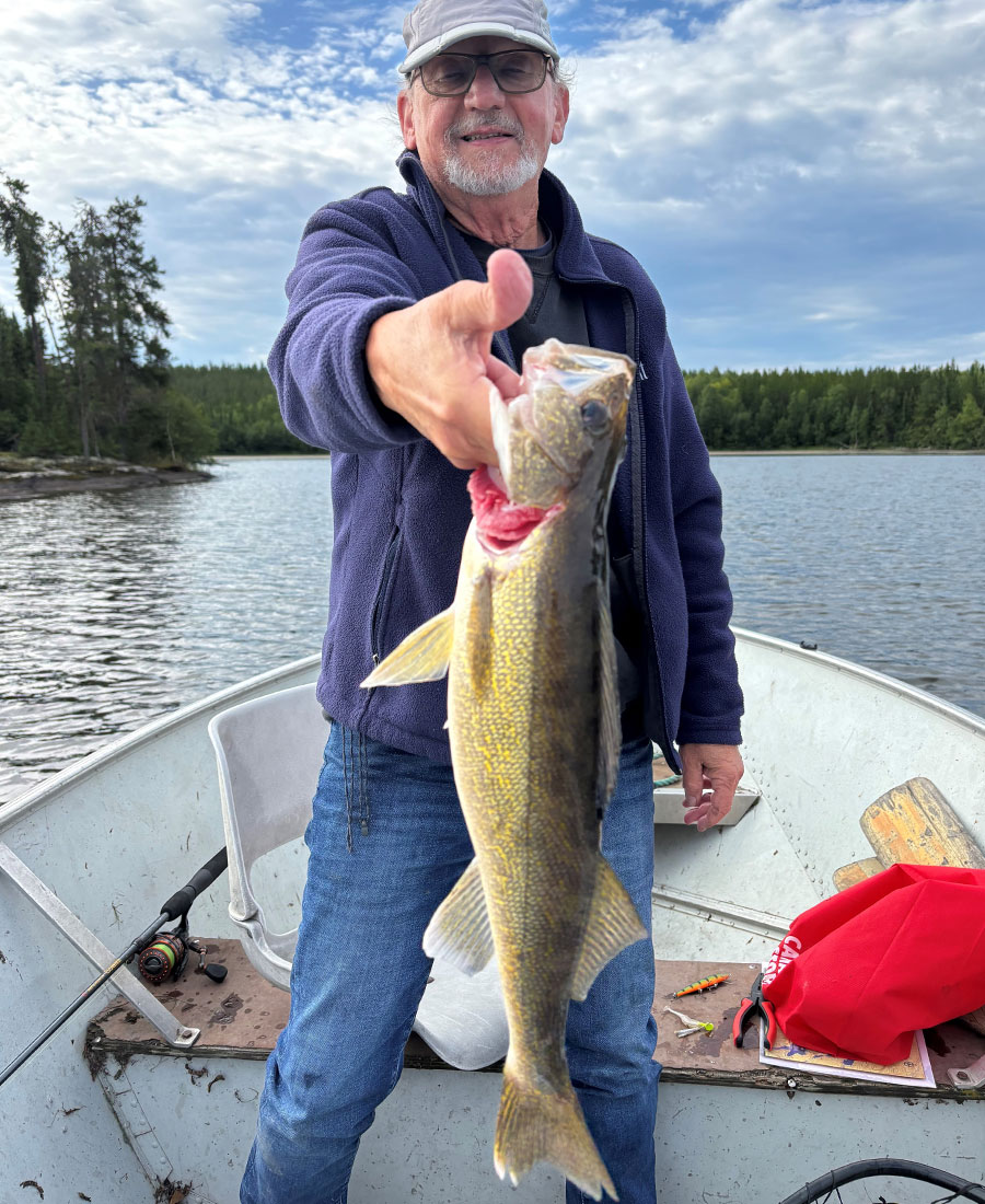 Caught a big 'ol walleye'